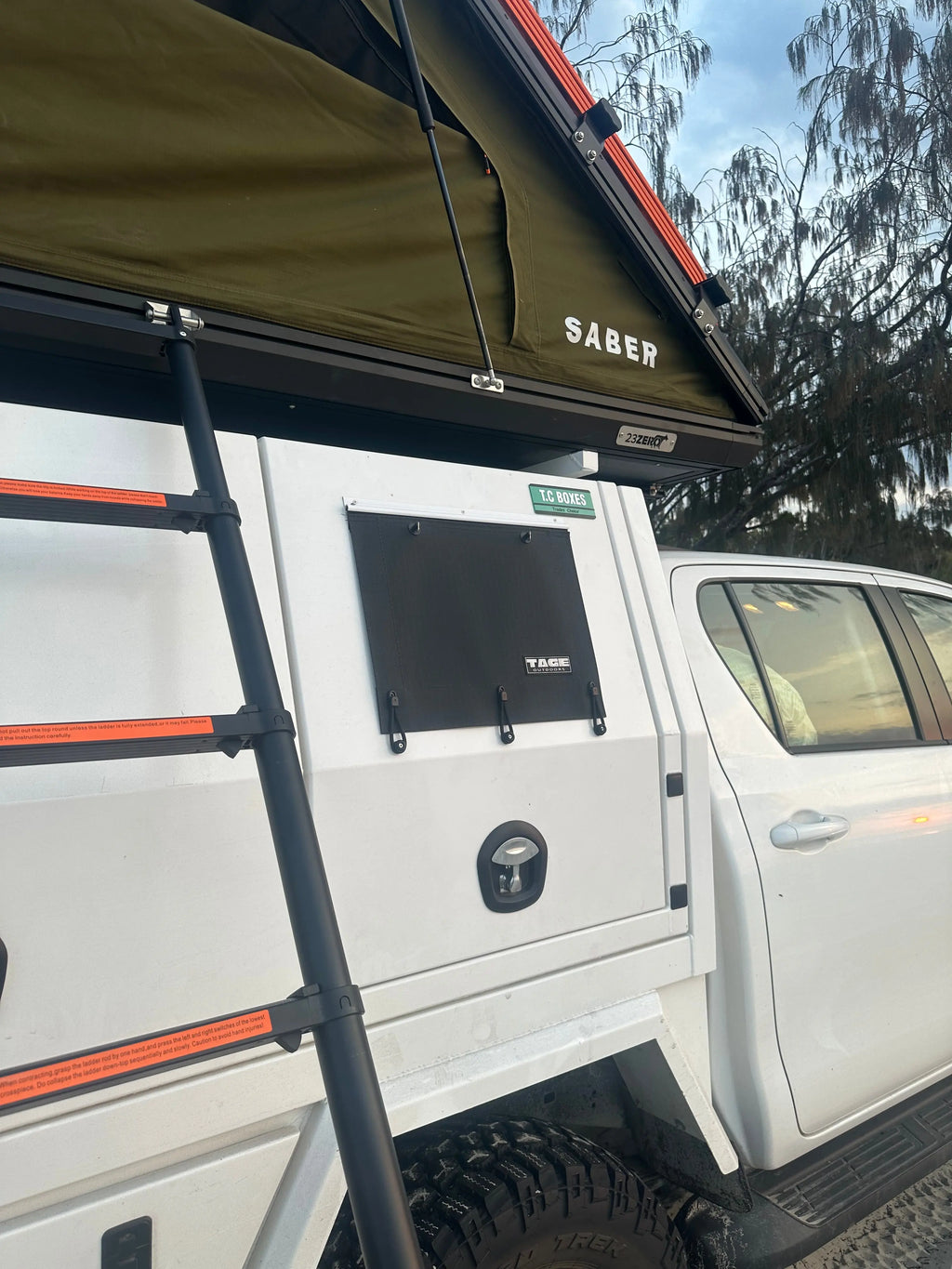 Dog Box Curtain Tage outdoors