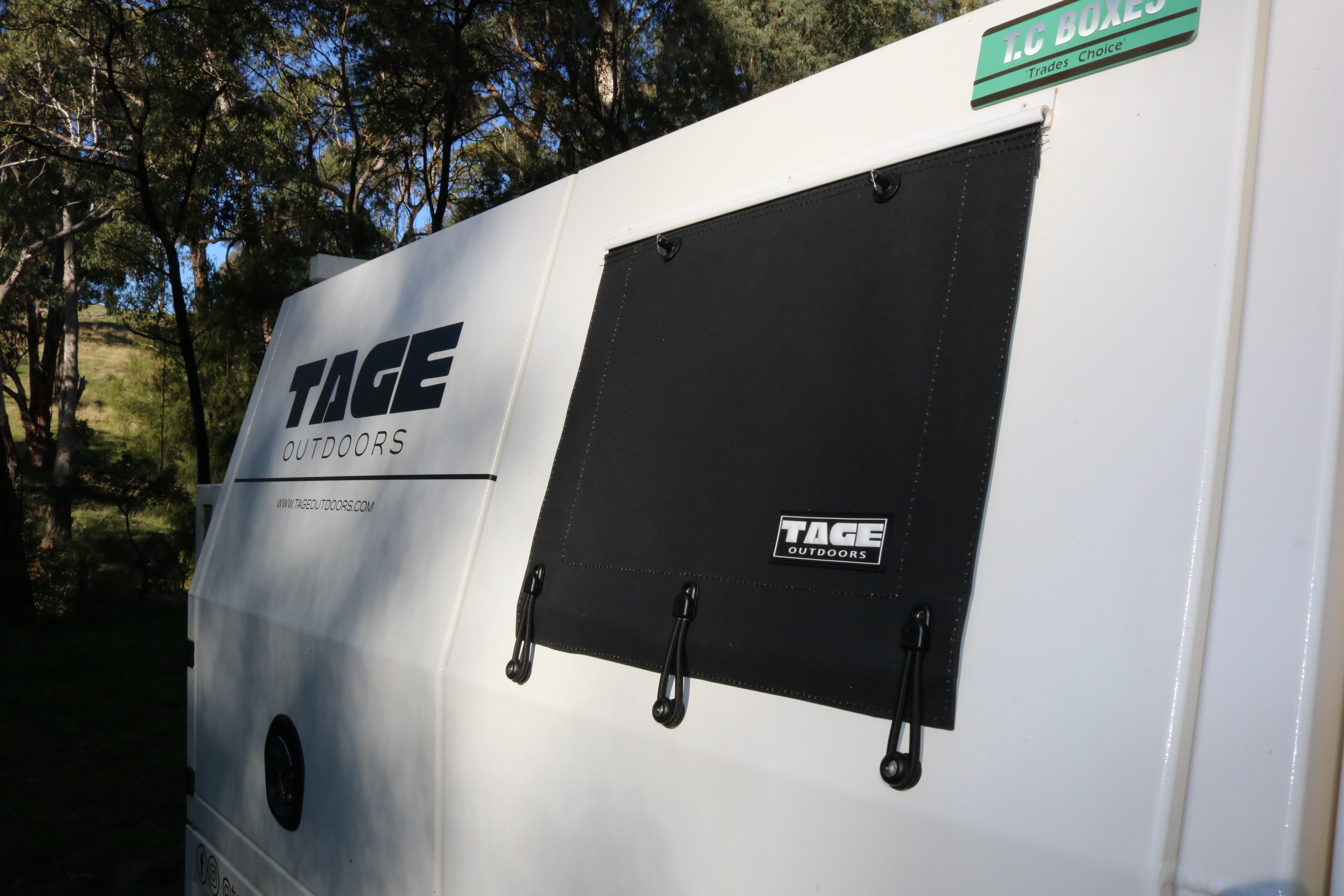 Dog Box Curtain Tage outdoors