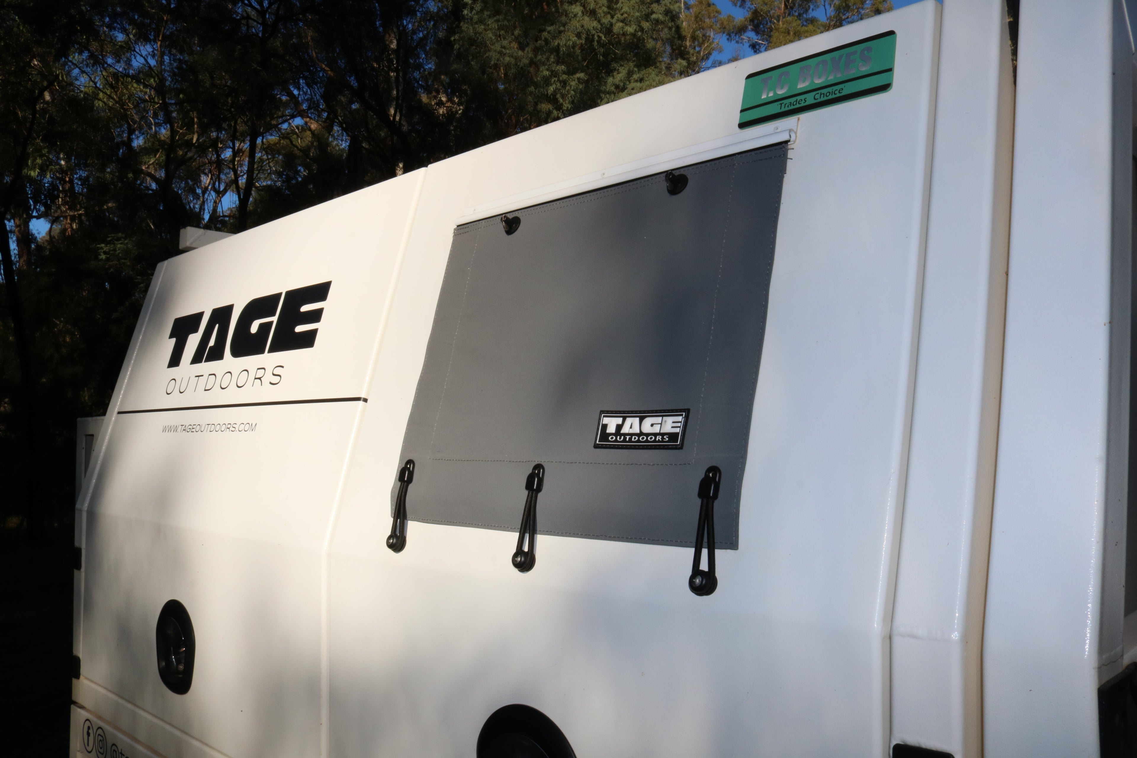 Dog Box Curtain Tage outdoors