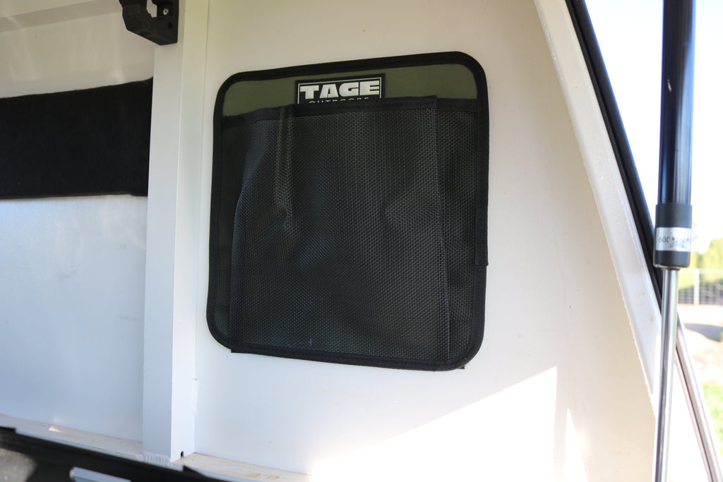 Velcro backed pocket Tage outdoors