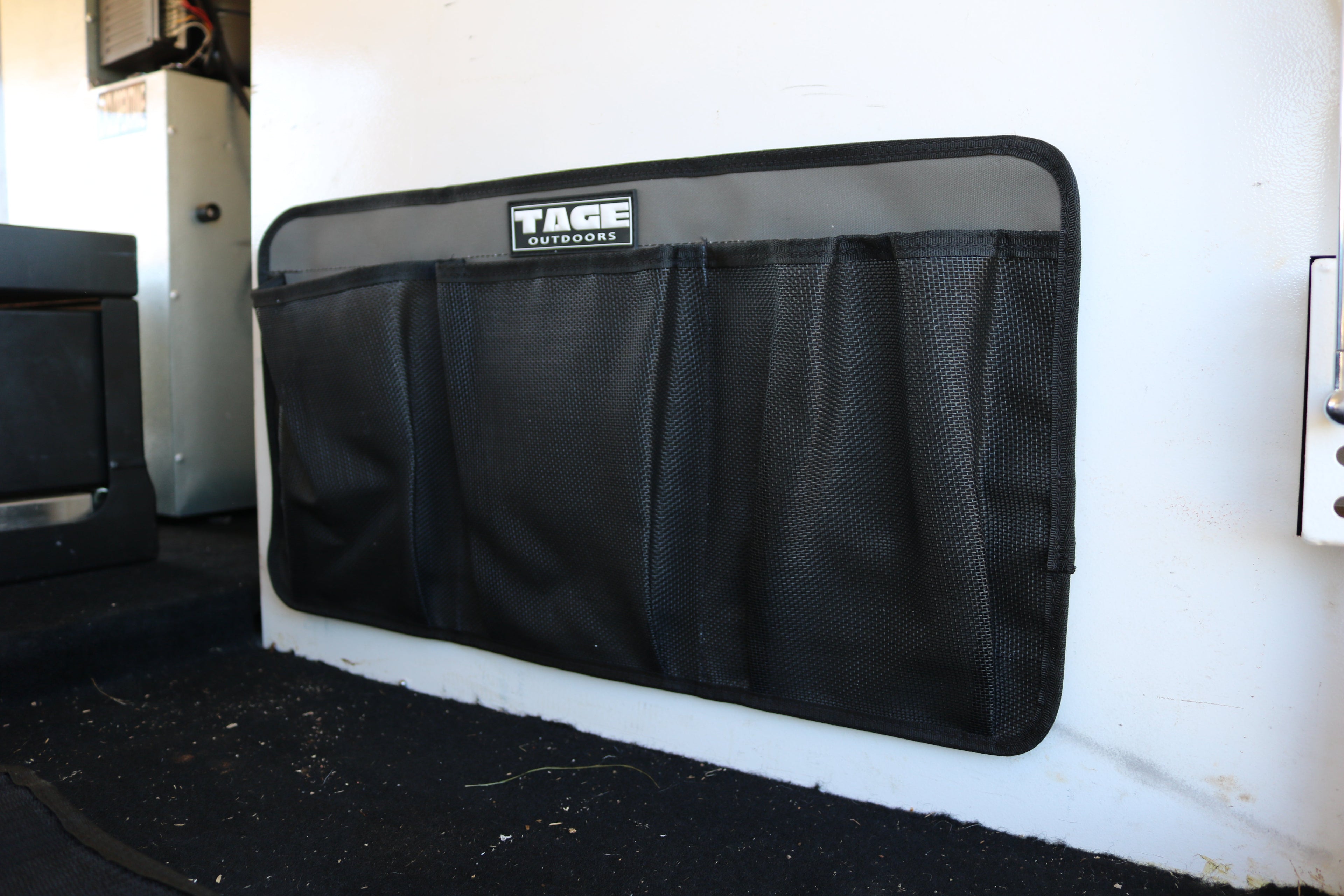 Velcro backed pocket Tage outdoors