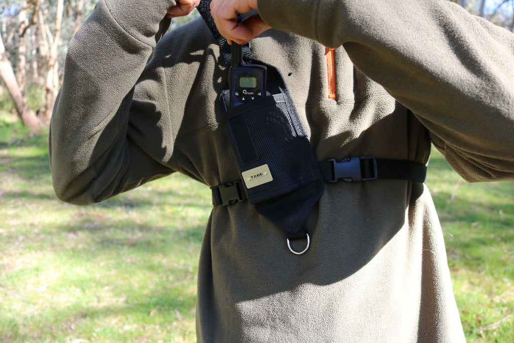 Single UHF Radio Holster Tage outdoors