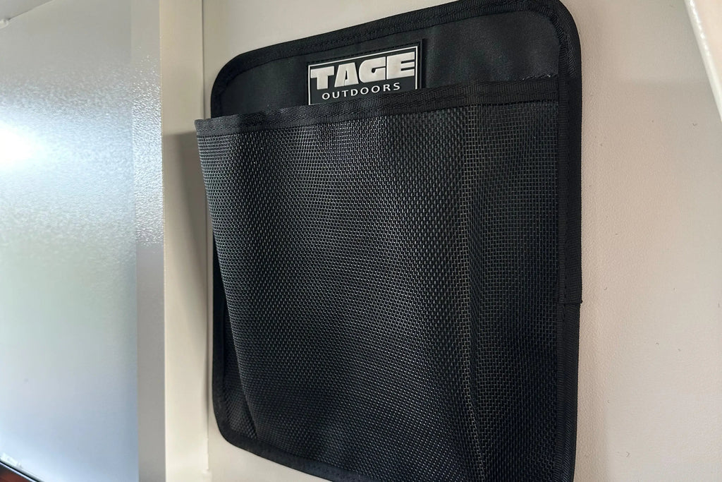 Velcro backed pocket Tage outdoors